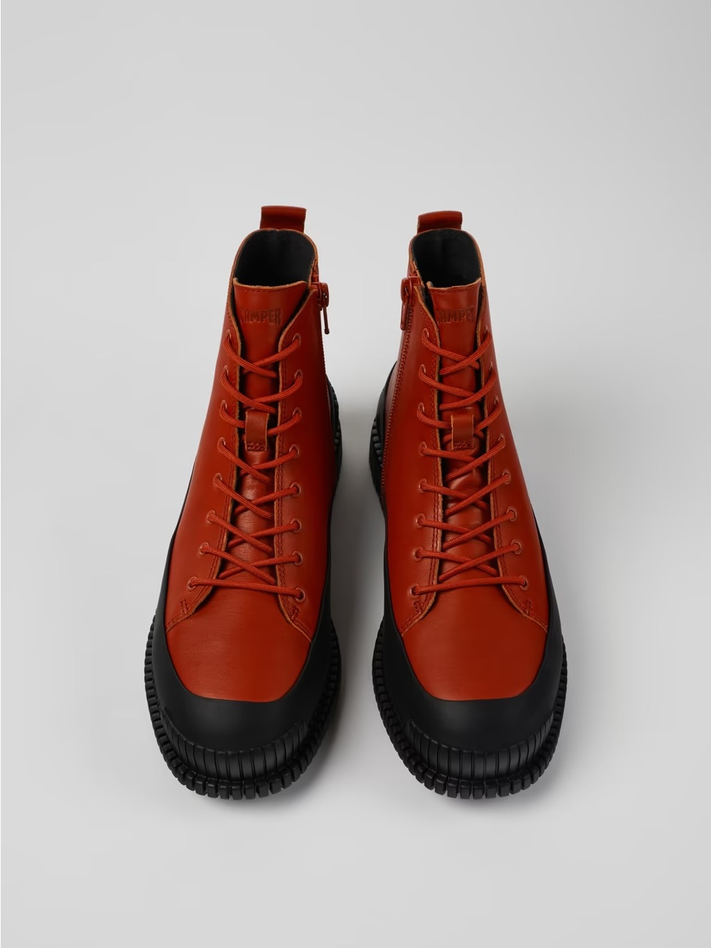 Camper Pix Lace-Up Boot Rust Leather 
Lug Sole - Picture 5 of 7